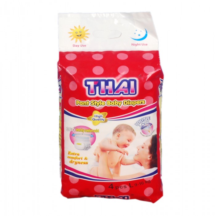 Thai Pant Style Baby Diapers L Size-(9-16 kg)-5 pics